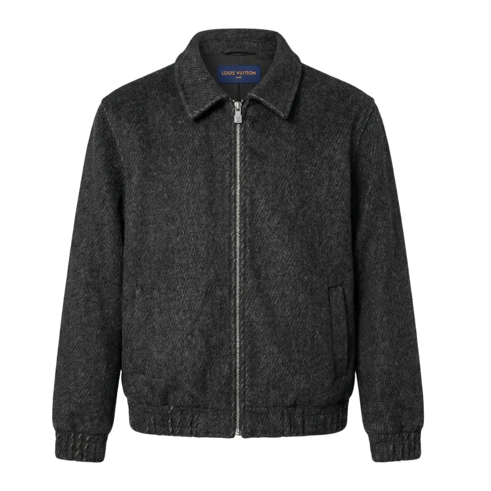 Louis Vuitton Charcoal Wool Zip Jacket