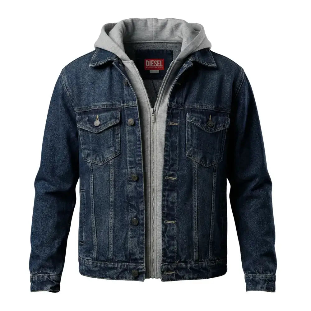 Diesel Men’s Denim Hooded Jacket