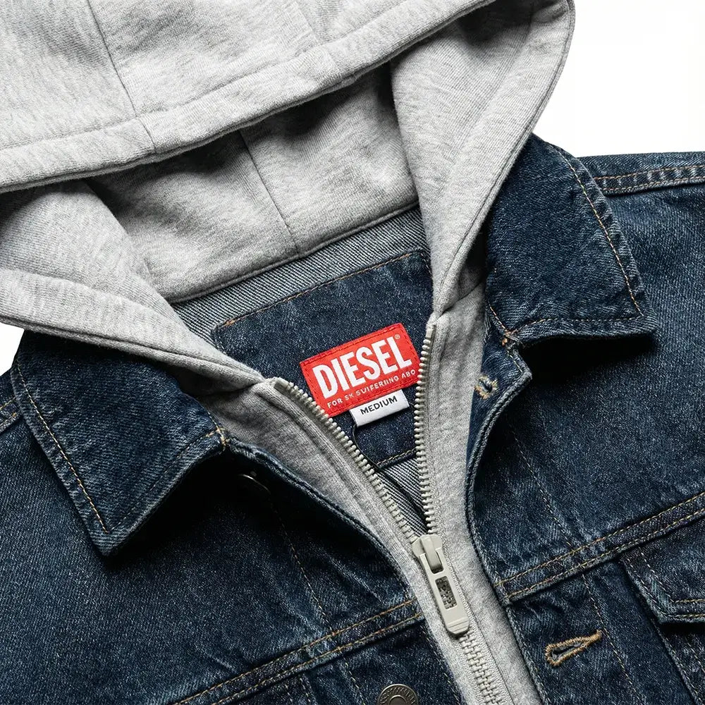 Diesel Men’s Denim Hooded Jacket